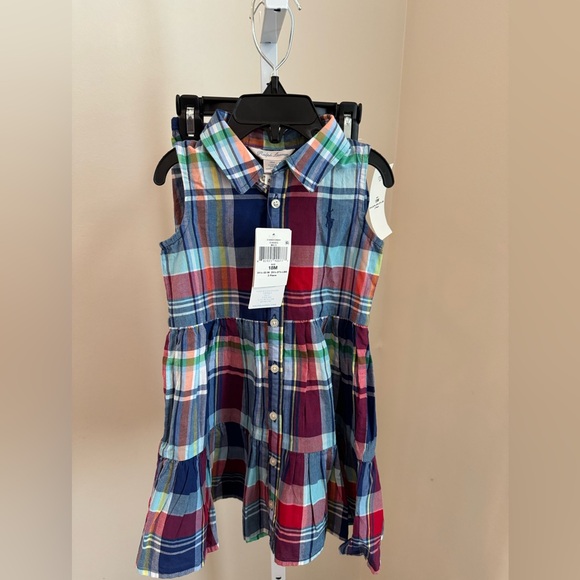 Polo RL sleeveless fit-and-flare tiered dress with matching bloomers. - Picture 6 of 8